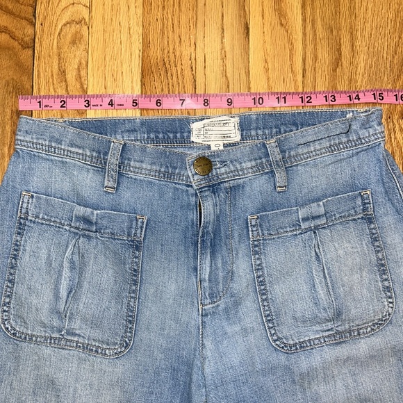 ✨ Current/Elliott ✨ The Culotte Cropped Wide Leg Mid Rise Jeans Size 27 $258 - Picture 15 of 17